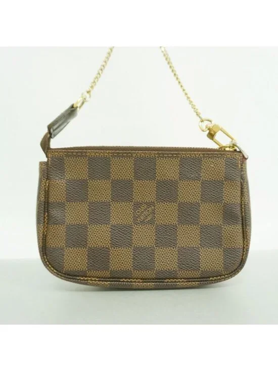 Louis Vuitton Pouch Damier Mini Pochette Accessoire Ebene Evene - Picture 10 of 10